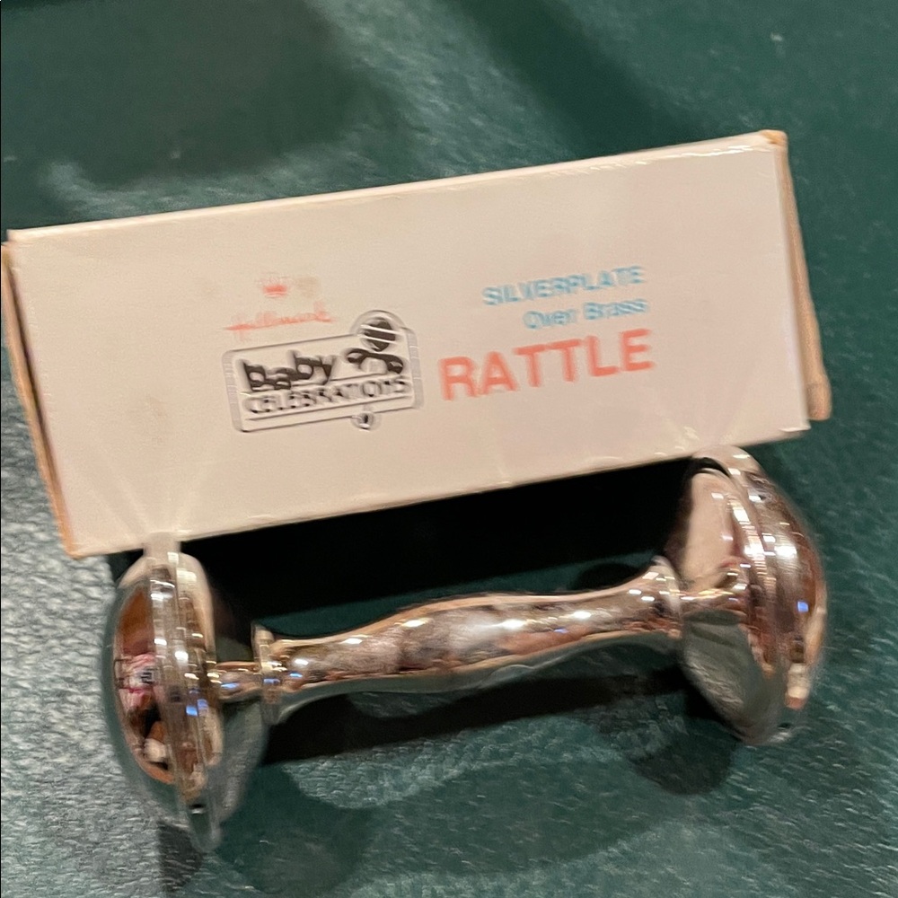 Hallmark Silver-Plated Baby Rattle